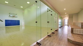 Indoor basketball court